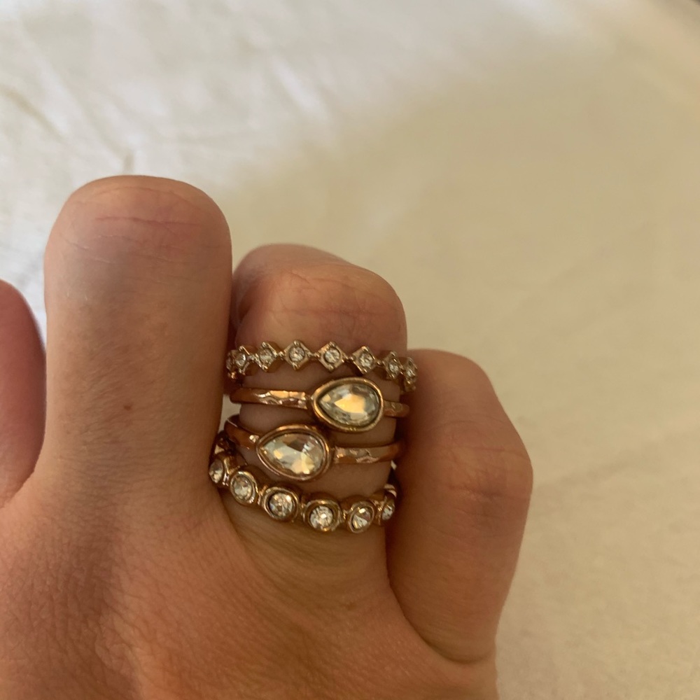 Premier Rose Gold Stackable Ring Set - image 3